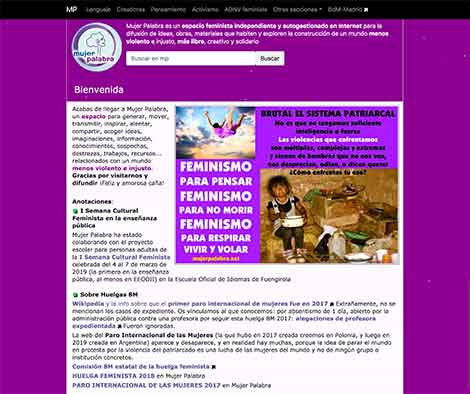 Ir al sitio web feminista mujerpalabra.net